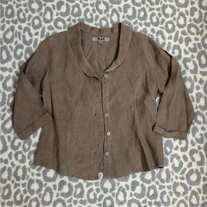 FLAX LINEN BLOUSE